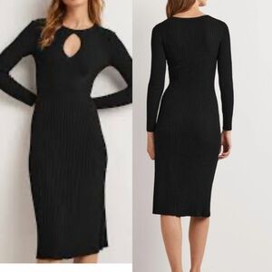 American Eagle "Soft & Sexy" black midi dress Size M